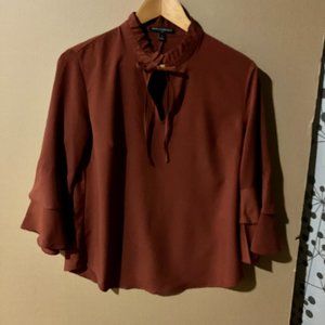 Like New Banana Republic Size Small Cocoa Long Sleeve Top